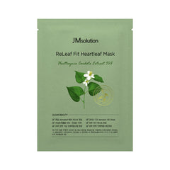 JMsolution ReLeaf Fit Heartleaf Mask packaging on a white background