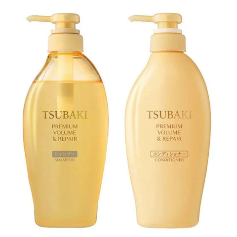 Tsubaki Premium Volume & Repair  Hair Care Set - Floral Camellia Scent  450ml + 450ml