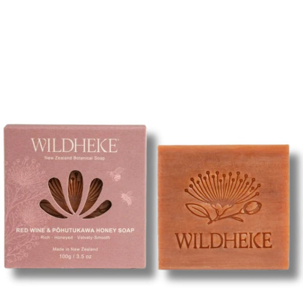 Red Wine & Pohutukawa Honey Soap 100g [Rich. Honeyed. Velvety-smooth]