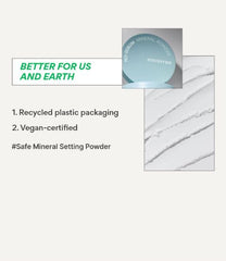 Korean makeup powder for pore minimizing and matte finish