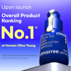 Innisfree skincare ampoule bottle with product ranking 