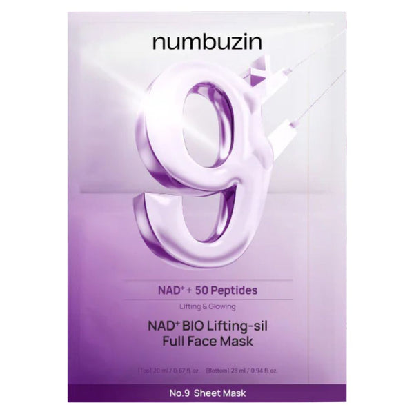 No.9+ NAD+ Bio Lifting-Sil Full Face Mask 1ea