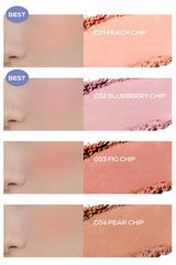 Rom&nd soft pastel blush swatch – K-beauty makeup at THE COSMETIC STORE NZ