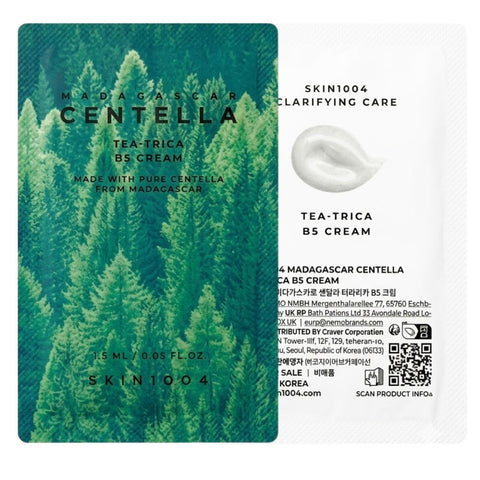 SKIN1004 Madagascar Centella TA-TRICA B5 CREAM Sachet 1.5ml- YTHE COSMETIC STORE.