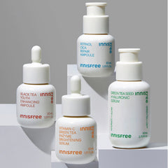 Korean skincare Innisfree Green Tea Seed Serum 80g with other types innisfree serum