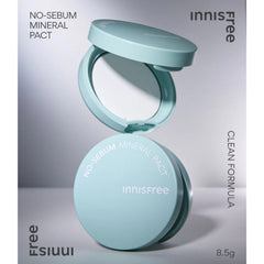 Innisfree No-Sebum Mineral Pact 8.5g – oil control and pore minimizing powder