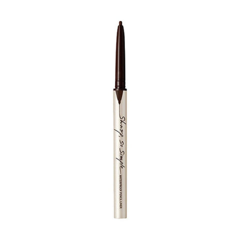 SHARP; SO SIMPLE WATERPROOF PENCIL LINER - #02 BROWN - CLIO - The Cosmetic Store New Zealand