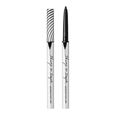 SHARP; SO SIMPLE WATERPROOF PENCIL LINER - #01 BLACK - CLIO - The Cosmetic Store New Zealand