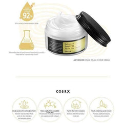 COSRX Advanced Snail 92 All in One Cream 100ml Korean Skincare- The Cosmetic Store New Zealand