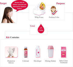 BEAUTYLABO WHIP HAIR COLOURING KIT - MILK TEA BEIGE - HOYU - The Cosmetic Store New Zealand