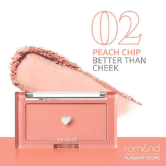 BETTER THAN CHEEK #02 PEACH CHIP - ROM&ND - The Cosmetic Store New Zealand