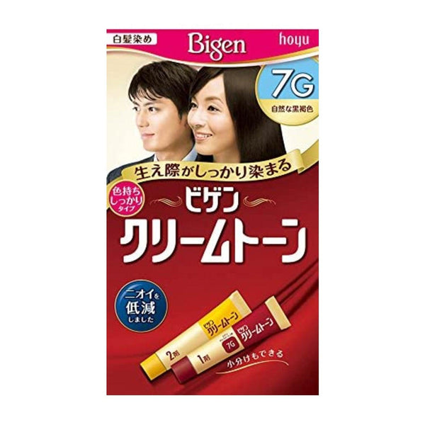 Bigen Cream Tone Grey Hair Dye #7G Deep Natural Brown