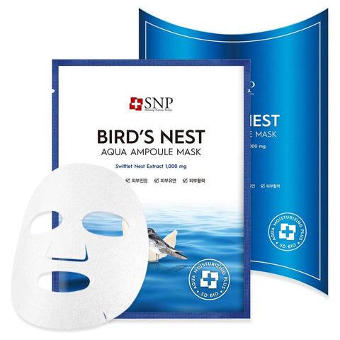 BIRD'S NEST AQUA AMPOULE MASK PACK #10PCS - The Cosmetic Store New Zealand