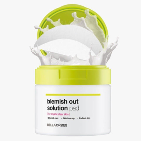 BLEMISH OUT SOLUTION PAD #LIME 90pcs - BELLAMONSTER - The Cosmetic Store New Zealand
