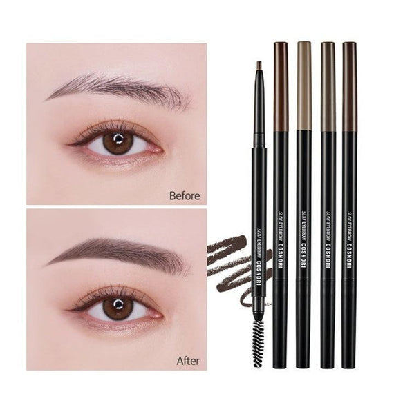 Cosnori Slim Eyebrow Pencil #02 Ginger Cookie-end Of Shelf-life Sale 