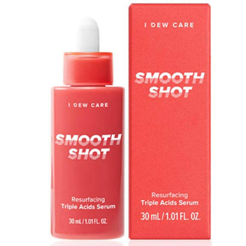 I DEW CARE SMOOTH SHOT RESURFACING TRIPLE ACIDS SERUM 30ml - MEMEBOX - The Cosmetic Store New Zealand