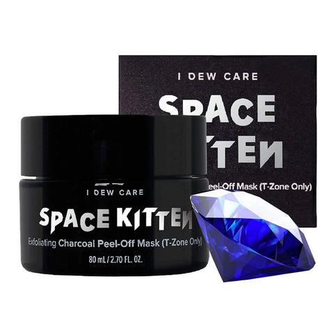 I DEW CARE SPACE KITTEN EXFOLIATING GALACTIC BLACK PEEL-OFF MASK 80ml (T-ZONE ONLY) - MEMEBOX - The Cosmetic Store New Zealand