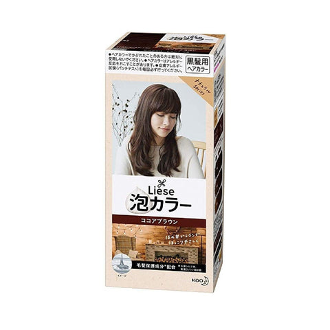 LIESE CREAMY BUBBLE HAIR COLOUR #Cocoa brown - KAO - The Cosmetic Store New Zealand