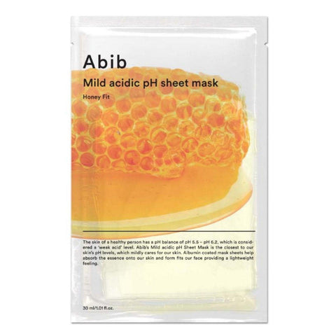 MILD ACIDIC PH MASK SHEET #HONEY FIT 1P - ABIB - The Cosmetic Store New Zealand