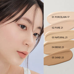 NU ZERO CUSHION SPF24 PA++ #02 PURE21 14g - ROM&ND - The Cosmetic Store New Zealand