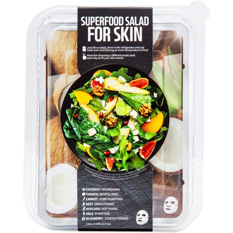 Superfood Coconut Salad For Skin Mask Pack 7PCS