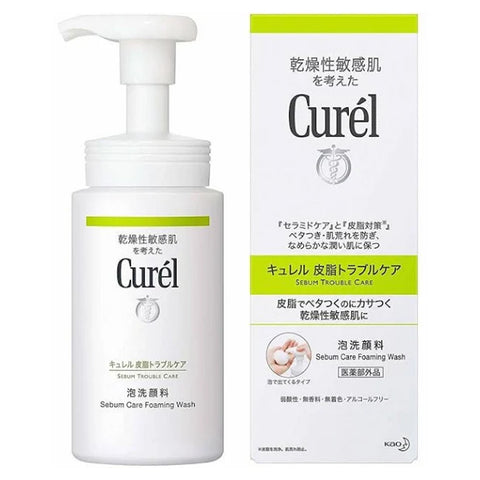 Curel Sebum Trouble Care Foaming Facial Wash