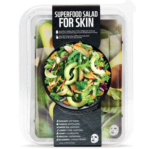 Superfood Avocado Salad For Skin Mask Pack 7Pcs